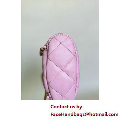 CHANEL Shiny Lambskin  &  Gold-Tone Metal Backpack AS4810 pink 2025